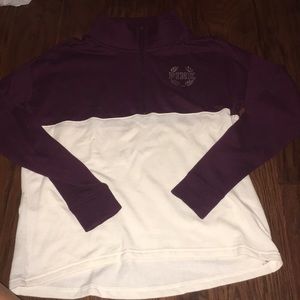 Pink pullover. Size small.